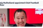 官方：克雷格&middot;马尔霍兰出任苏格兰足协首席足球官